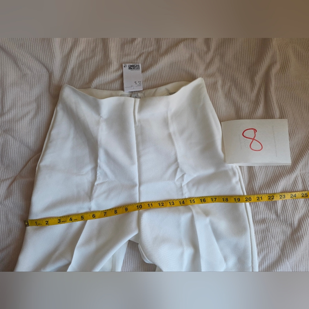 H&M Bead-embellished Pants white (PANTS ONLY). NWT. Top separately sold - Picture 10 of 16